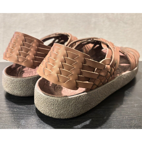 MALIBU SANDALS Canyon Vegan Leather Rubber Bison Brown Men's Size 12 - Picture 6 of 10